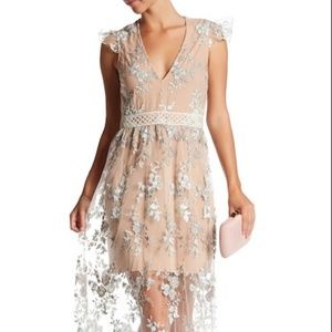 Wayf Oakfield Embroidered Maxi Dress